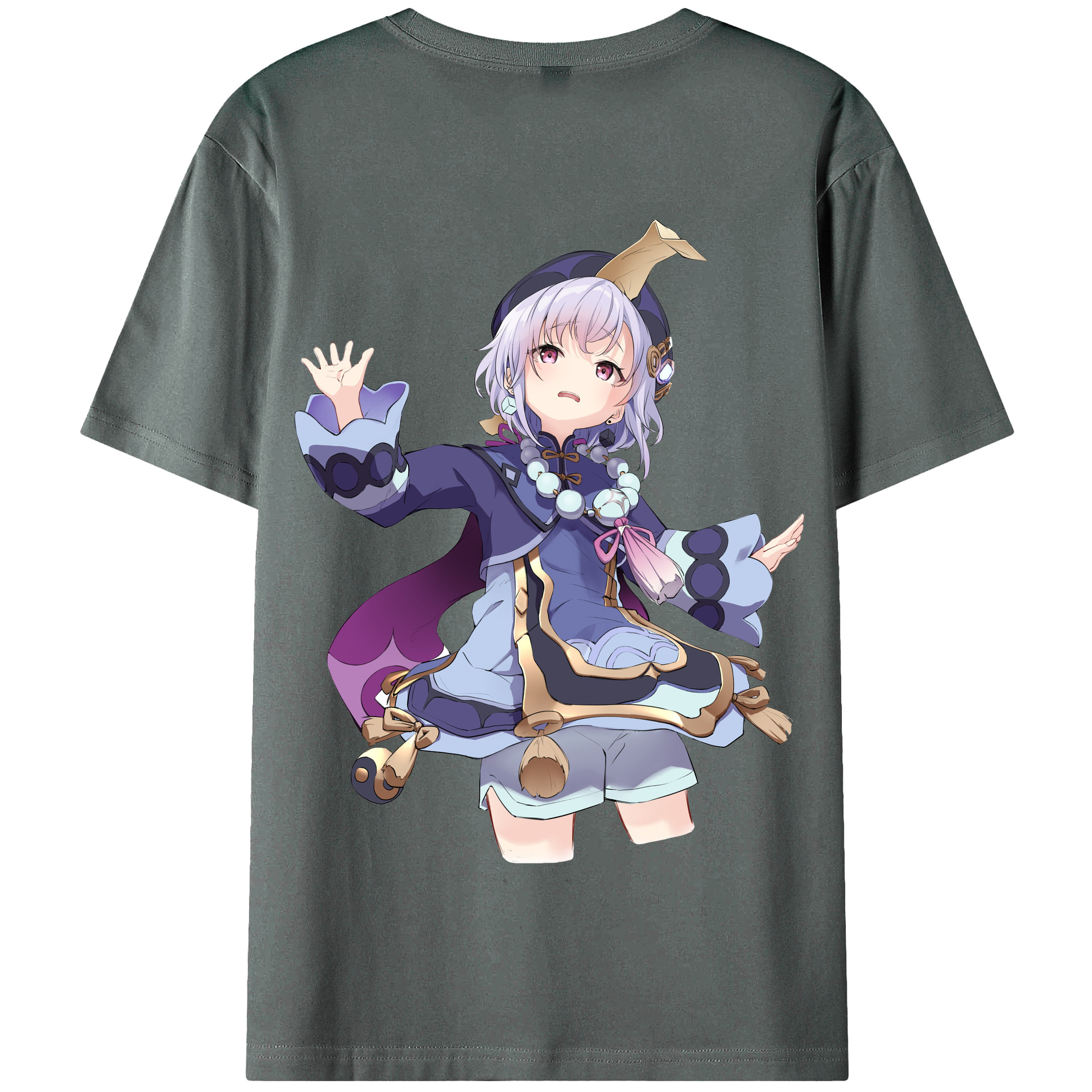 げんし神 七七 なな  genshin Nana 綿100％半袖Tシャツ（背面プリント）
